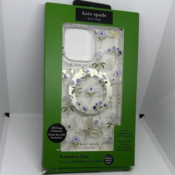 kate spade Floral iPhone 16 Pro Max Case with MagSafe New in Box - Picture 1 of 5